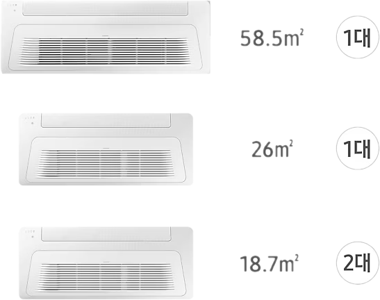 시스템 에어컨 4대 다배관